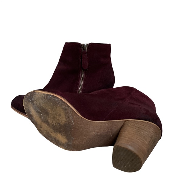 BP Trolley Ankle bootie wine suede leather 7 - Picture 4 of 5